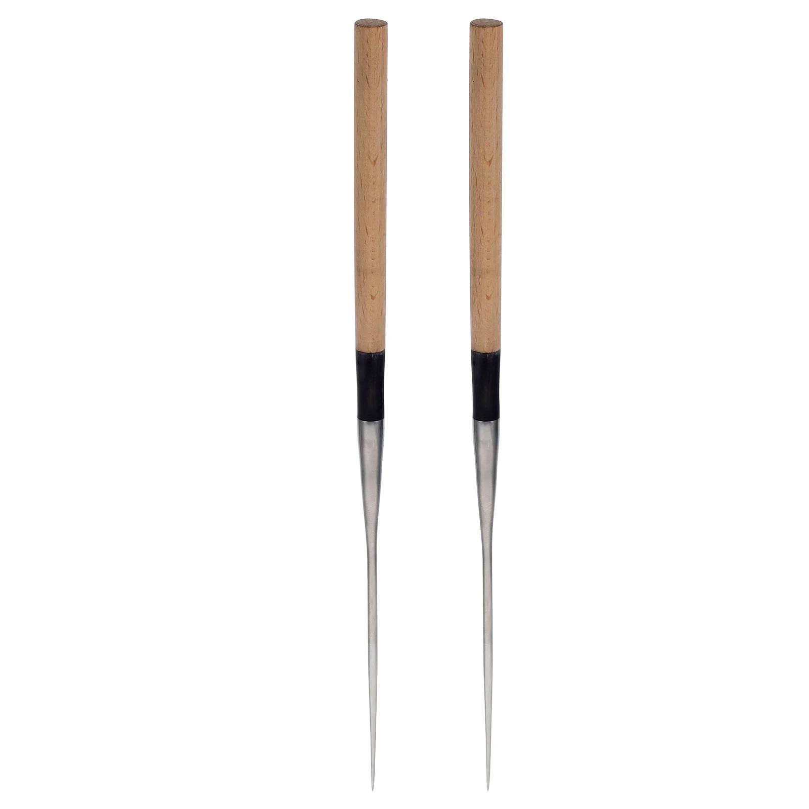 

Sashimi Chopsticks Home-use Tableware Wooden Handle Stainless Steel Point Head Convenient Creative Travel