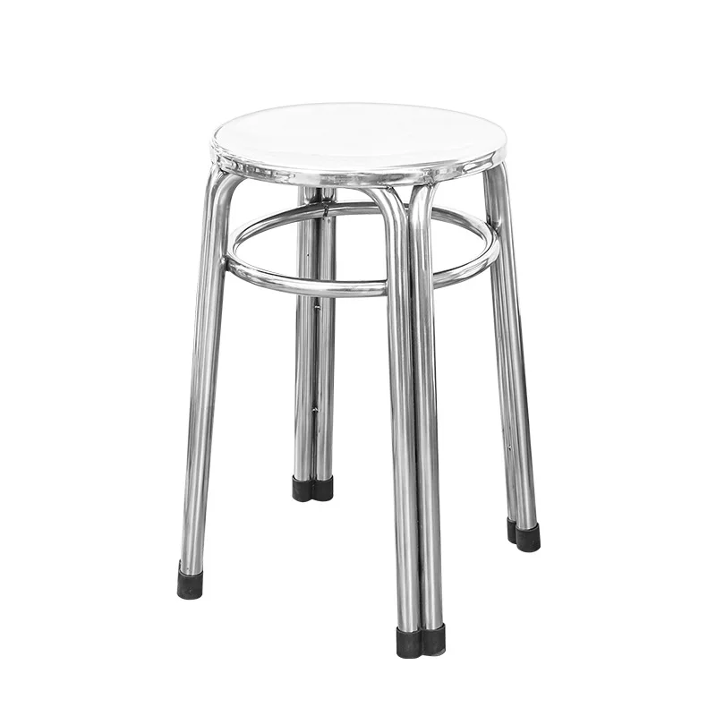 

Stainless steel furniture round stool bar chair rotating spiral hospital laboratory lifting stool dining table and chair stainle