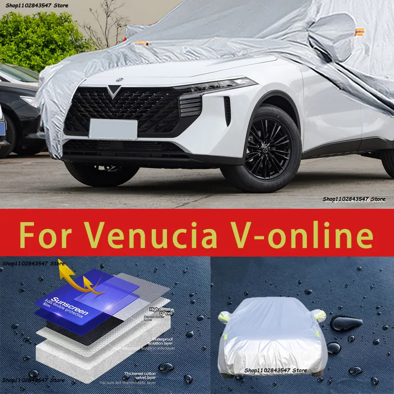 For Venucia V-online Outdoor Protection Full Car Covers Snow Cover Sunshade Waterproof Dustproof Exterior Car accessories
For Venucia V-online Outdoor Protection Full Car Covers Snow Cover Sunshade Waterproof Dustproof Exterior Car accessories