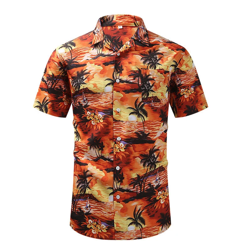 Men Hawaiian Shirt Summer Short Sleeve Fashion Palm Tree Printed Shirts Beach Wear Top Single Breasted Cuban Collar Shirt Tees
Men Hawaiian Shirt Summer Short Sleeve Fashion Palm Tree Printed Shirts Beach Wear Top Single Breasted Cuban Collar Shirt Tees