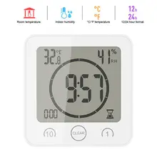 Mini Digital LCD Indoor Temperature Sensor Humidity Meter Thermometer Hygrometer Gauge Smart Shower Wall Clock Waterproof
Mini Digital LCD Indoor Temperature Sensor Humidity Meter Thermometer Hygrometer Gauge Smart Shower Wall Clock Waterproof