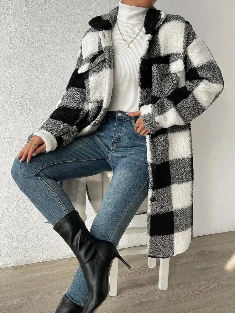 Women's Jacket New in Fashion Korean Version Lattice Coats Elegant StreetwearTops Especially Women for Winter Women's Clothing
Women's Jacket New in Fashion Korean Version Lattice Coats Elegant StreetwearTops Especially Women for Winter Women's Clothing