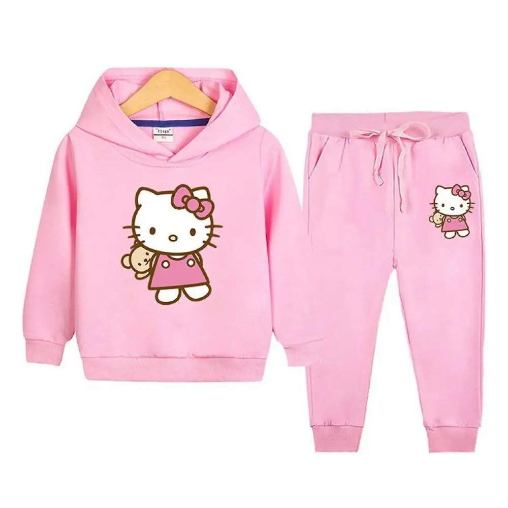 Sanrio Hello Kitty Girls Hoodie Underwear Suit Anime Long Sleeve Loose Casual Kids Sweatshirt Spring Autumn Children's Clothing
Sanrio Hello Kitty Girls Hoodie Underwear Suit Anime Long Sleeve Loose Casual Kids Sweatshirt Spring Autumn Children's Clothing