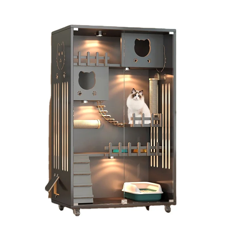 Luxury Solid Wood Cat Villa Nest Bed Wooden Pet Cage Showcase Cattery Large Cat Bed Cat House Indoors
Luxury Solid Wood Cat Villa Nest Bed Wooden Pet Cage Showcase Cattery Large Cat Bed Cat House Indoors