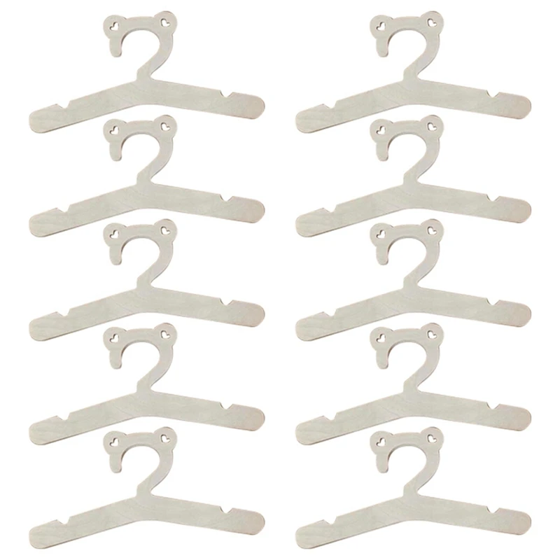 

New Wooden Hanger For Baby Clothes Natural Wood Hanger For Baby Clothes Hanger Rack Room Nursery Decor For Kids, 10 Pcs