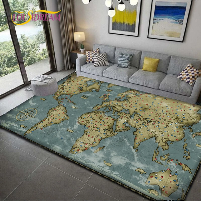 Retro navigation Map Pattern Decorative Square Rug Modern House Living Room Floor Matte Bedroom Carpet Art Poster Mat Fans Gift
Retro navigation Map Pattern Decorative Square Rug Modern House Living Room Floor Matte Bedroom Carpet Art Poster Mat Fans Gift