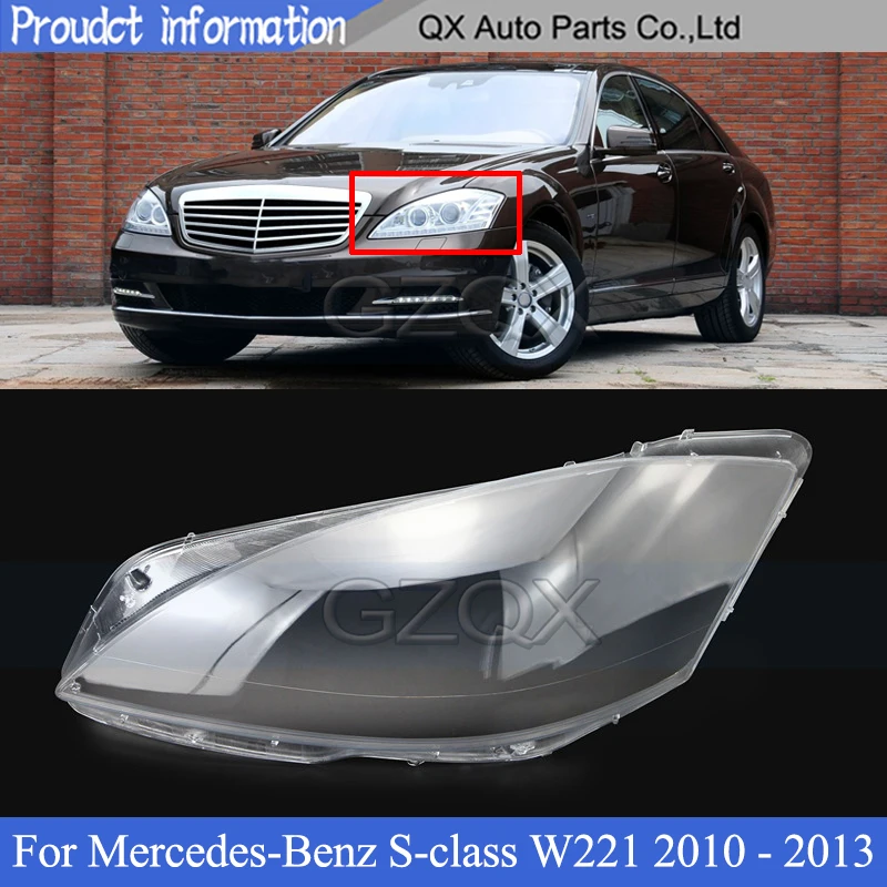 CAPQX Front bumper headlight Cover Car Lampshade For Mercedes-Benz S-class W221 S280 S30 S400 2010 - 2013 head lamp Glass Case
CAPQX Front bumper headlight Cover Car Lampshade For Mercedes-Benz S-class W221 S280 S30 S400 2010 - 2013 head lamp Glass Case