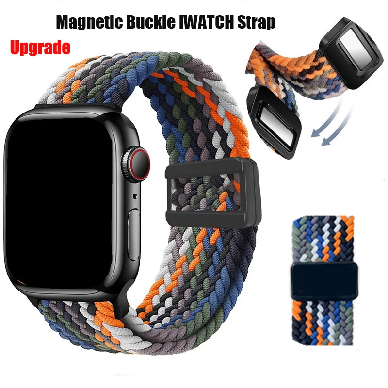 

Braided Solo Loop Strap For Apple watch Ultra 2 band 49mm 45mm 41mm 40mm 44mm 38mm 42mm Belt Bracelet iWatch Series 9 8 7 6 5 SE
