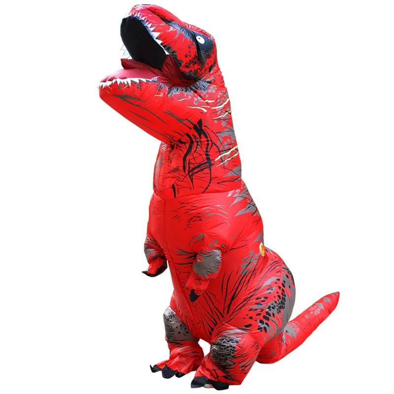 

Adult Kids Inflatable Dinosaur Costume Cartoon Mascot T-REX Anime Purim Carnival Halloween Party Cosplay Suits Dress