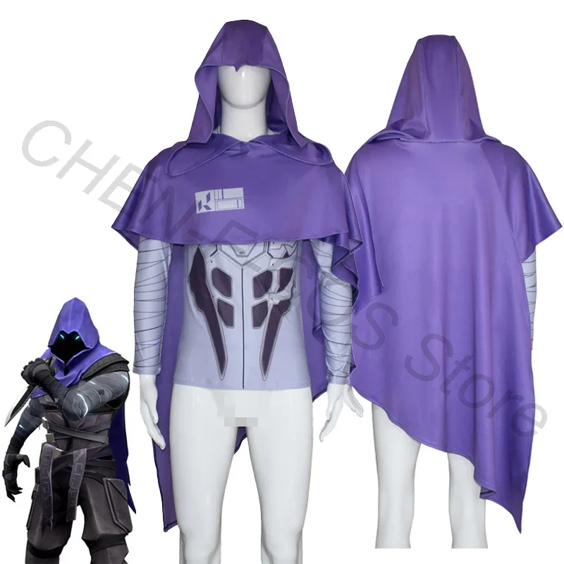 Игровой костюм для косплея Valorant Omen верхняя накидка с капюшоном мужская униформа для ролевых игр на Хэллоуин Рождество карнавал
Игровой костюм для косплея Valorant Omen верхняя накидка с капюшоном мужская униформа для ролевых игр на Хэллоуин Рождество карнавал