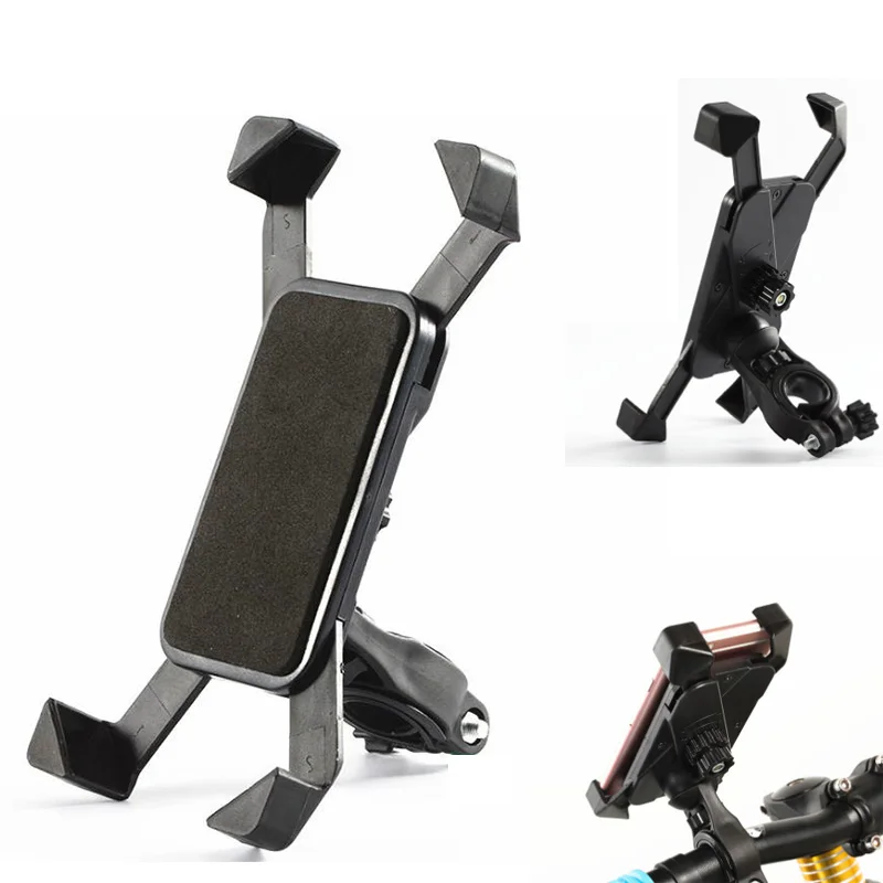 

Phone Holder Motorcycle Mobile Cellphone Holder Bike Handlebar Clip Stand GPS Mount Bracket for IPhone Samsung Anti Shake