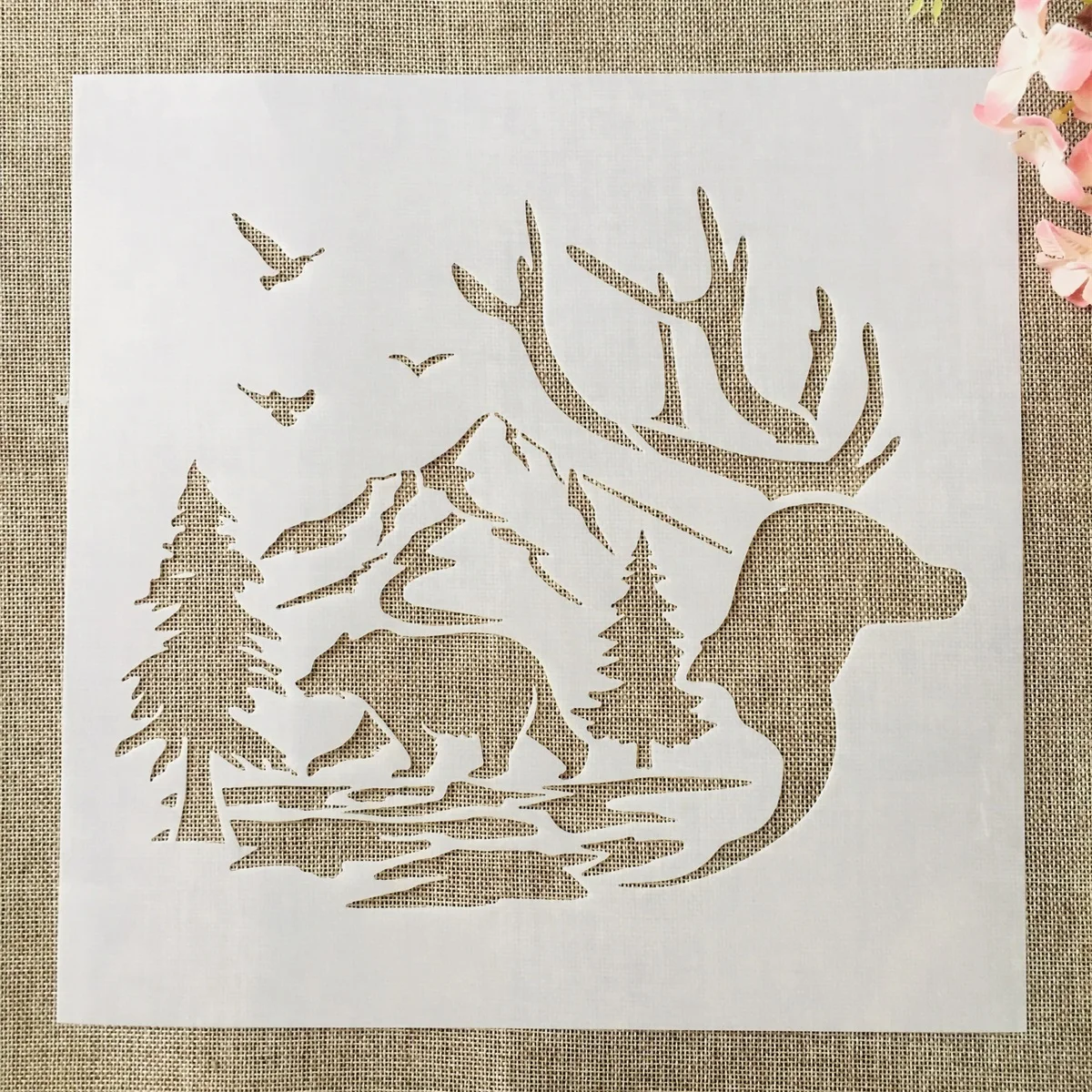 30*30cm Bear Deer Forest Bird DIY Layering Stencils Wall Painting Scrapbook Coloring Embossing Album Decorative Template
30*30cm Bear Deer Forest Bird DIY Layering Stencils Wall Painting Scrapbook Coloring Embossing Album Decorative Template