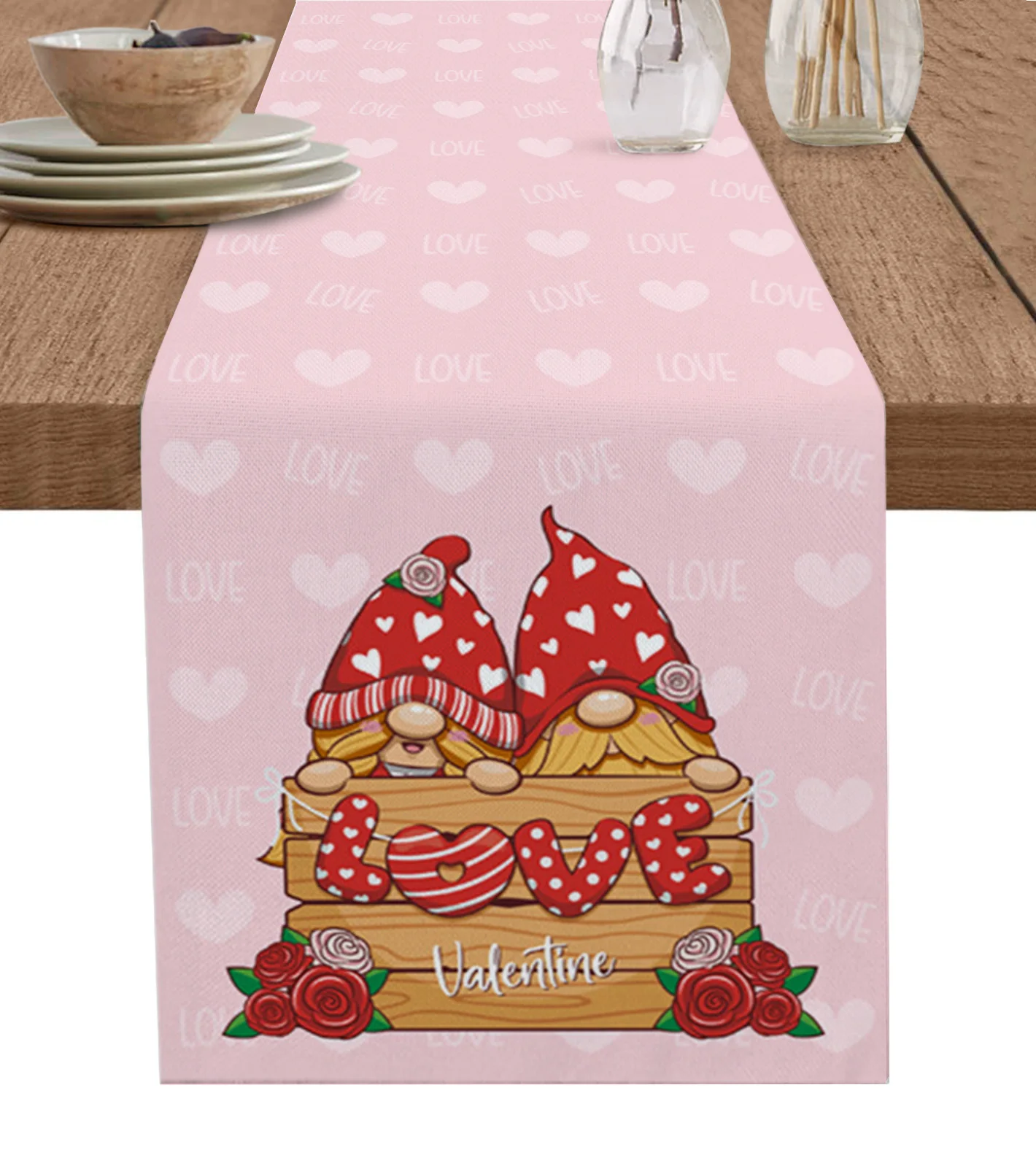 Valentine'S Day Dwarf Love Table Runner For Kitchen Table Cover Home Decor Tablecloth 4/6 Pcs Placemats
Valentine'S Day Dwarf Love Table Runner For Kitchen Table Cover Home Decor Tablecloth 4/6 Pcs Placemats