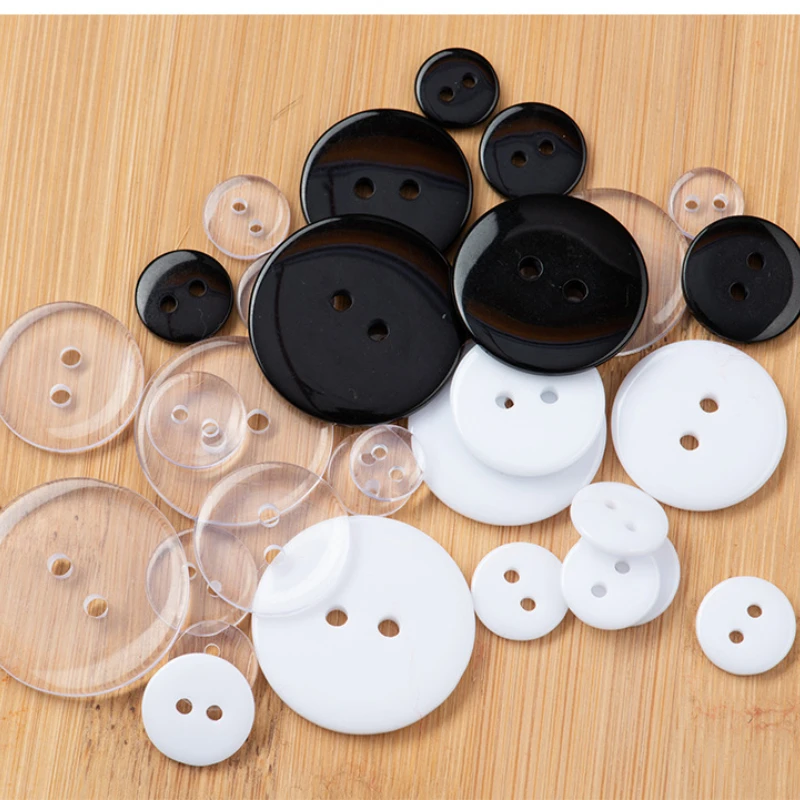 Size: 9~25mm, 10-100Pcs/Lot, 4~2holes, White Black Transparent Resin Buttons for Clothing Needlework Crafts Wholesale Supply
Size: 9~25mm, 10-100Pcs/Lot, 4~2holes, White Black Transparent Resin Buttons for Clothing Needlework Crafts Wholesale Supply
