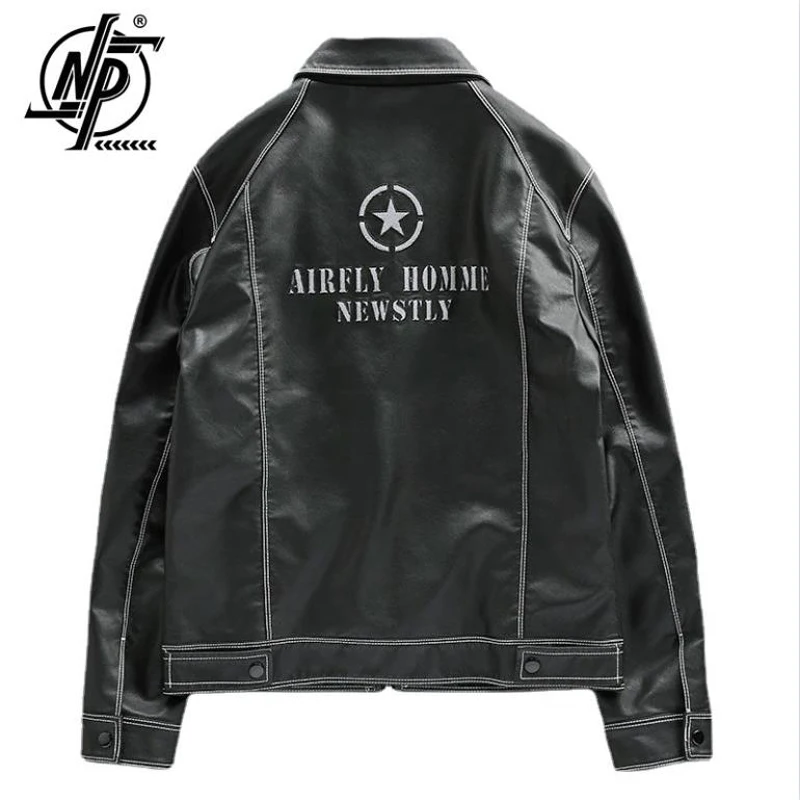 Spring Korean Fashion Black PU Leather Jacket for Men 2023 Letter Embroidery Motorcycle Slim Handsome Bomber Jackets
Spring Korean Fashion Black PU Leather Jacket for Men 2023 Letter Embroidery Motorcycle Slim Handsome Bomber Jackets
