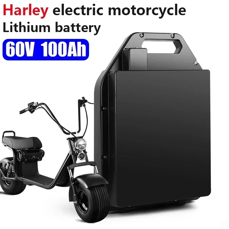 

Harley electric car lithium battery waterproof 18650 Battery 60V 100Ah for two Wheel Foldable citycoco electric scooter bicycle