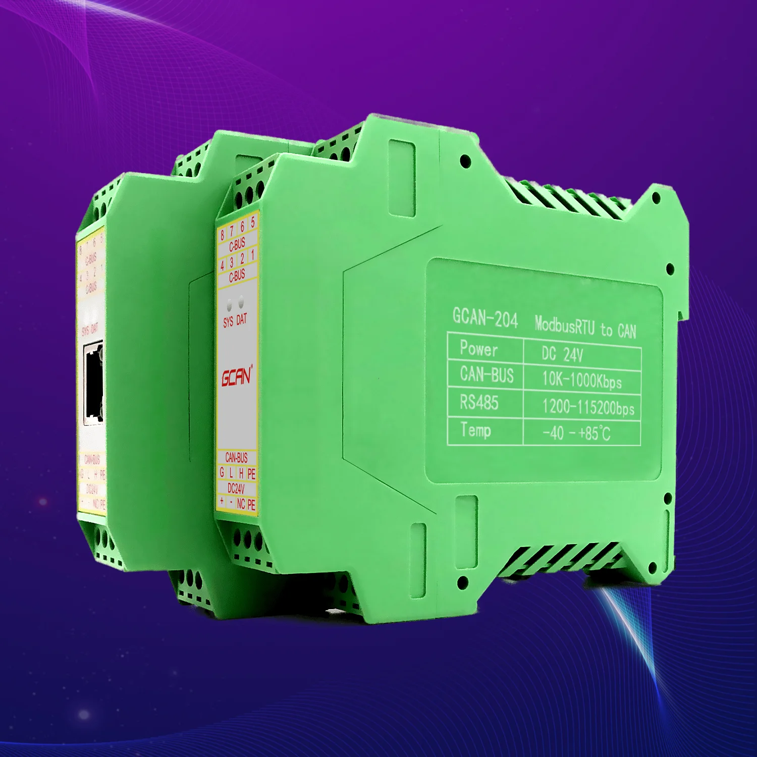 Supports Standard Protocols Such as J1939 ISO 15765 and Complies with ISO/DIS 11898 Standard Modbus RTU to CAN Module Converter
Supports Standard Protocols Such as J1939 ISO 15765 and Complies with ISO/DIS 11898 Standard Modbus RTU to CAN Module Converter