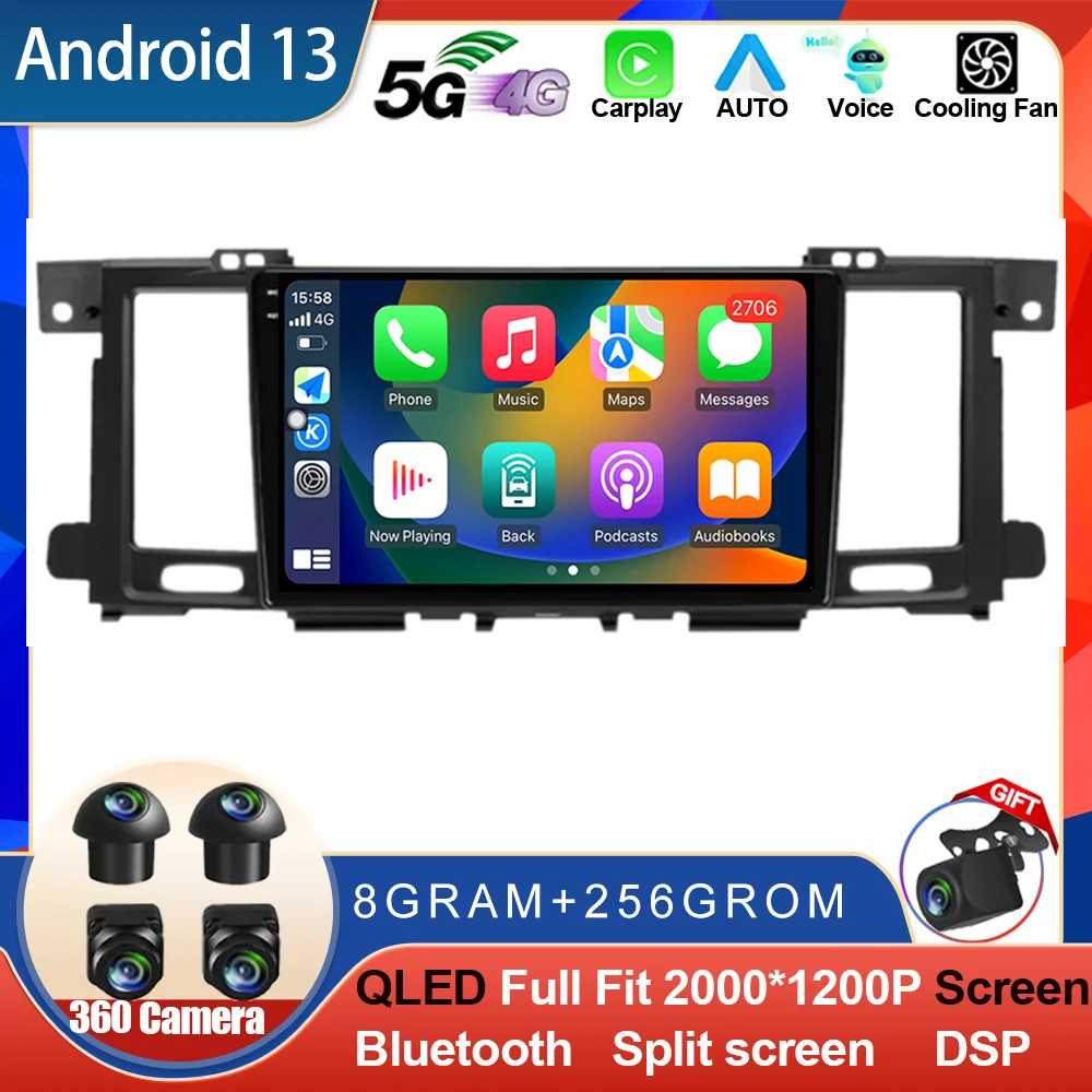 Android For NISSAN PATROL Y62 2010 - 2020 Qualcomm CARPLAY Screen CAR Multimedia Radio Stereo GPS Navigation Receiver Monitor BT
Android For NISSAN PATROL Y62 2010 - 2020 Qualcomm CARPLAY Screen CAR Multimedia Radio Stereo GPS Navigation Receiver Monitor BT