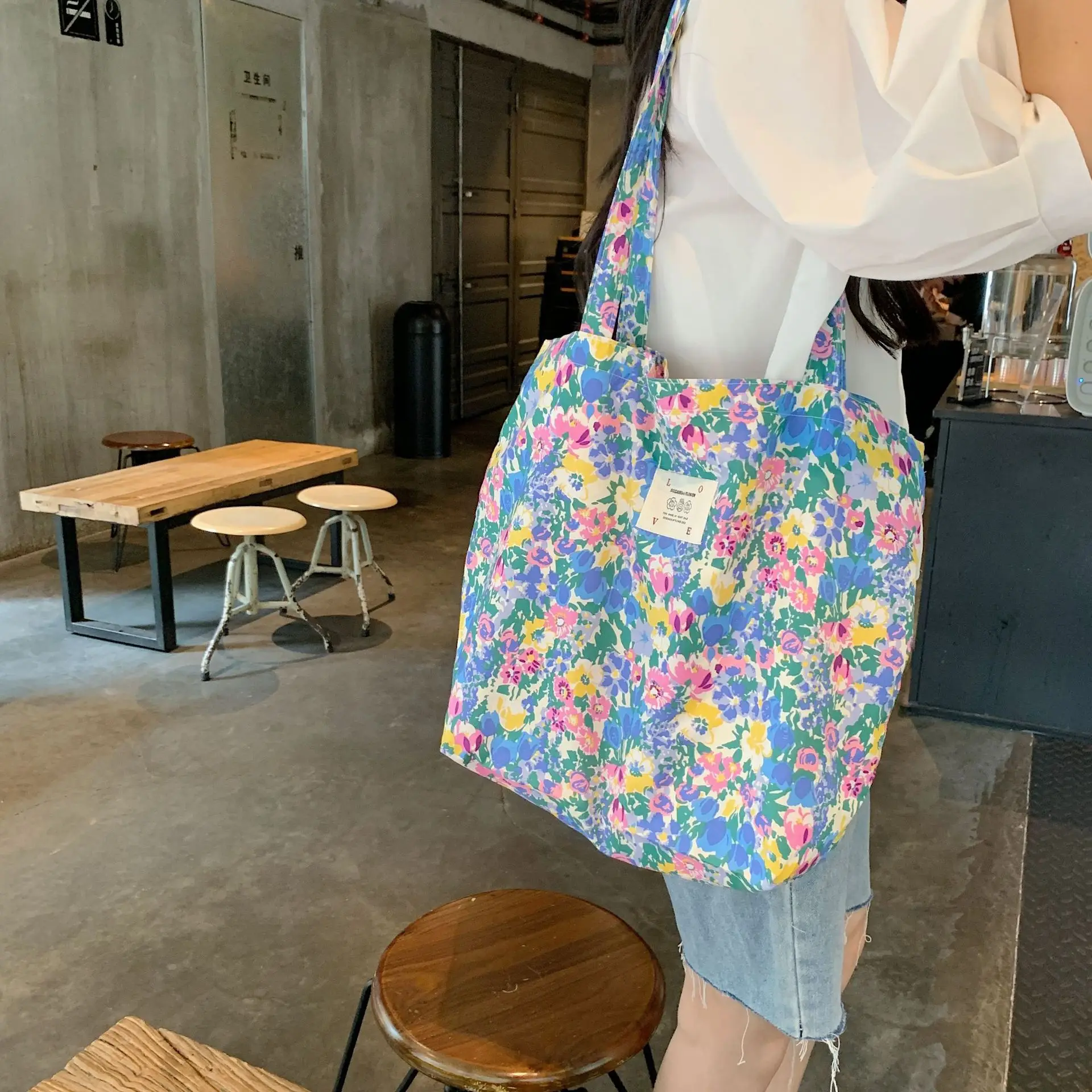 Floral Canvas Tote Bag for Women 33 Sb118dba51cdb47bba31429f2d8b5f06eu