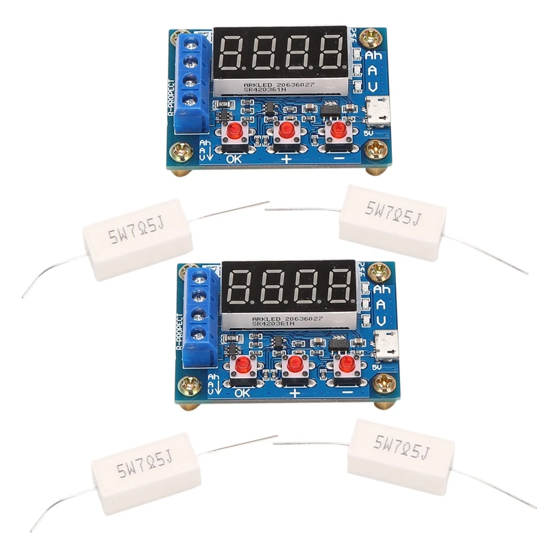 2X ZB2L3 Battery Tester LED Digital Display 18650 Lithium Battery Power Supply Test Resistance Lead-Acid Capacity
2X ZB2L3 Battery Tester LED Digital Display 18650 Lithium Battery Power Supply Test Resistance Lead-Acid Capacity