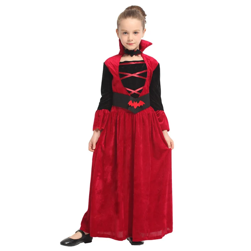 Halloween Costume for Girls Gothic Vampire Cosplay Costume Kids Witch Costume for Christmas Purim Party Fancy Dress
Halloween Costume for Girls Gothic Vampire Cosplay Costume Kids Witch Costume for Christmas Purim Party Fancy Dress