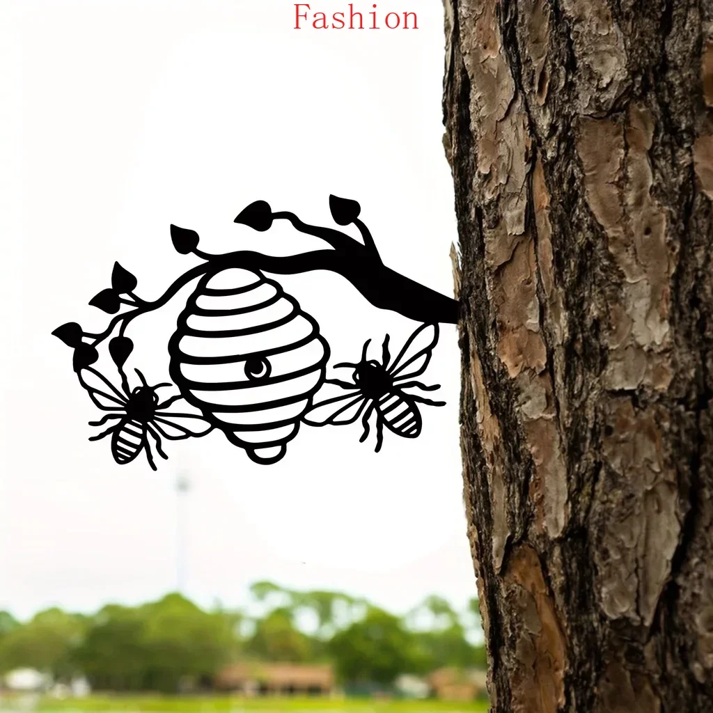 Novelty Metal Bee Hive Garden Decor Sculpture Honeycomb Decoration Tree Silhouette Hanging Bees Garden Yard Backyard Lawn Decor
Novelty Metal Bee Hive Garden Decor Sculpture Honeycomb Decoration Tree Silhouette Hanging Bees Garden Yard Backyard Lawn Decor