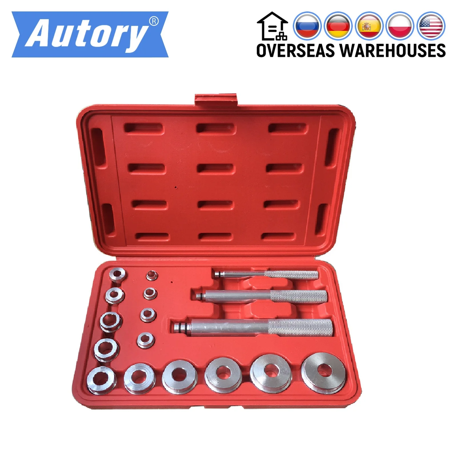 Autory 17PCS Car Wheel Bearing Races Seals Bush Driver Master Tool Set Aluminum Axle Repair Tool Motorbikes Auto Bearings Seals
Autory 17PCS Car Wheel Bearing Races Seals Bush Driver Master Tool Set Aluminum Axle Repair Tool Motorbikes Auto Bearings Seals