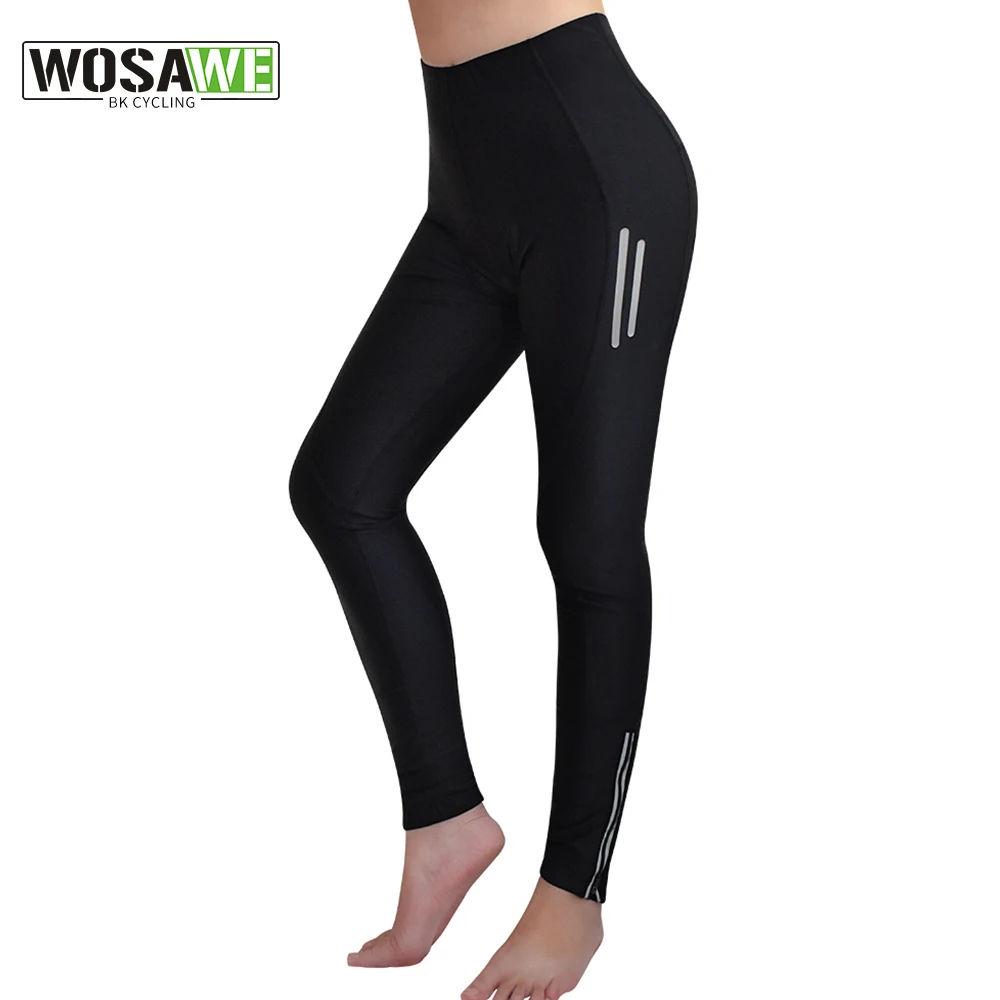 

WOSAWE Women Cycling Pants Gel Pad Mountain MTB Bike Trousers Long Ciclismo Cycling Wear Tights Anti-sweat Racing Bicycle Pants