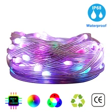 WS2812B RGB LED String Christmas Lights 5m 10m 25m Dream Color Party Light WS2812 Addressable Individually Decoration Light DC5V
WS2812B RGB LED String Christmas Lights 5m 10m 25m Dream Color Party Light WS2812 Addressable Individually Decoration Light DC5V