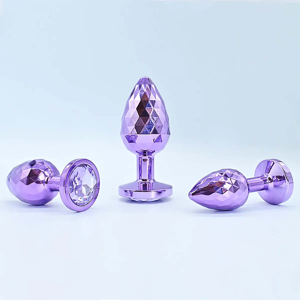 Plug Anal De Metal Roxo Para Iniciantes Plug Anal Base De J Ias