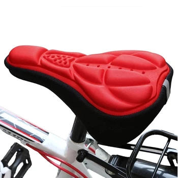 A Revolução do Conforto: Assento de Bicicleta ROCKBROS de Silicone Hollow 8 1PCS Bicycle Saddle 3D Soft Bike Seat Cover Comfortable Foam Seat Cushion Cycling Saddle for Bicycle Bike Accessories