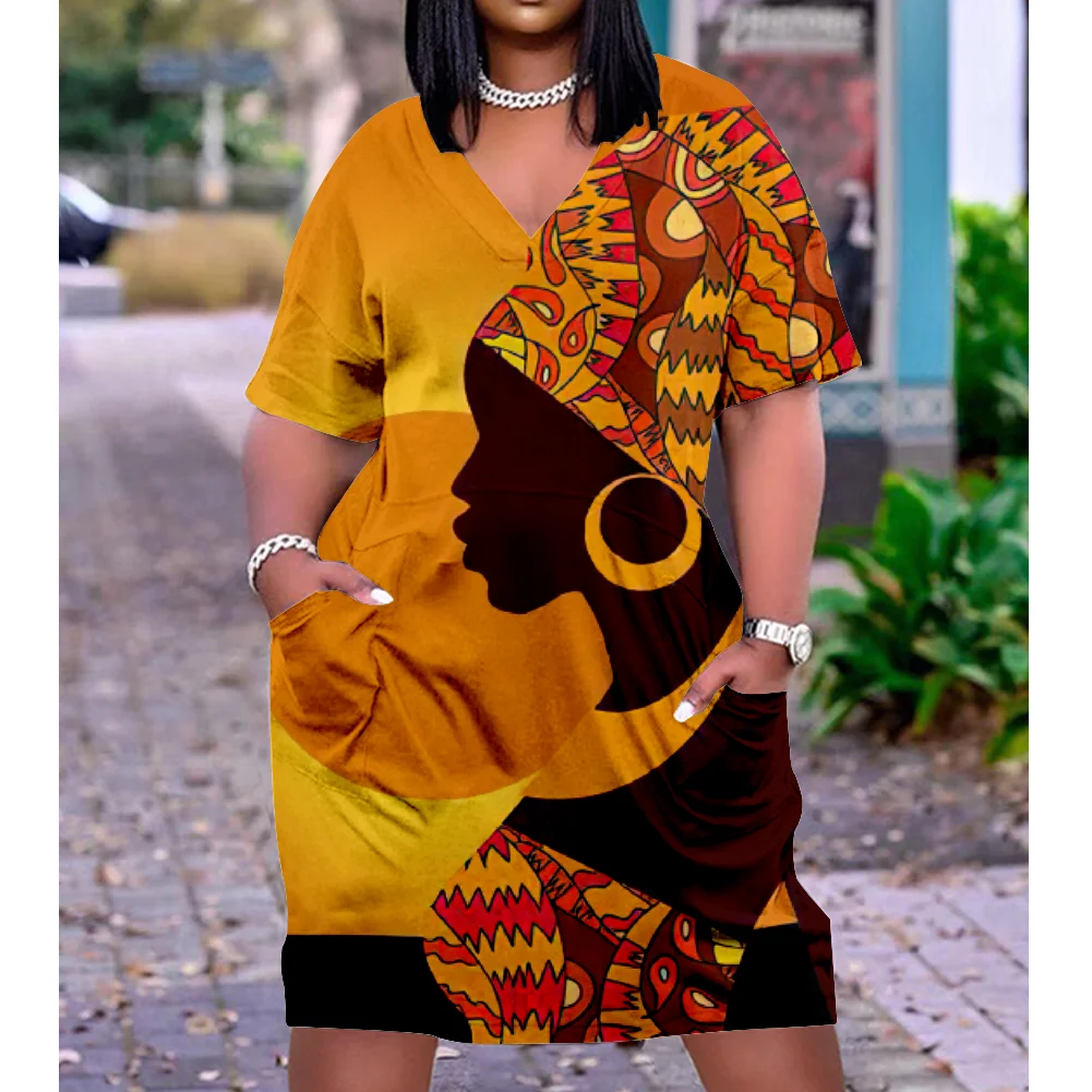 Sexy Girl Midi African Dresses Women Bohemian 3D Evening Dress Female Slim Gothic Womens V-Neck Fashion Party Dress Street
Sexy Girl Midi African Dresses Women Bohemian 3D Evening Dress Female Slim Gothic Womens V-Neck Fashion Party Dress Street