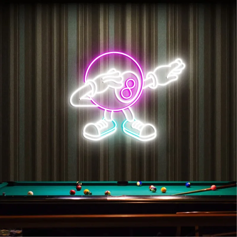 8 Ball Billiards Neon Sign Billiard 8 Ball Billiards Pool Hall Billiard Ball Club Billiard Room Wall Decor Custom Neon Led Light
8 Ball Billiards Neon Sign Billiard 8 Ball Billiards Pool Hall Billiard Ball Club Billiard Room Wall Decor Custom Neon Led Light