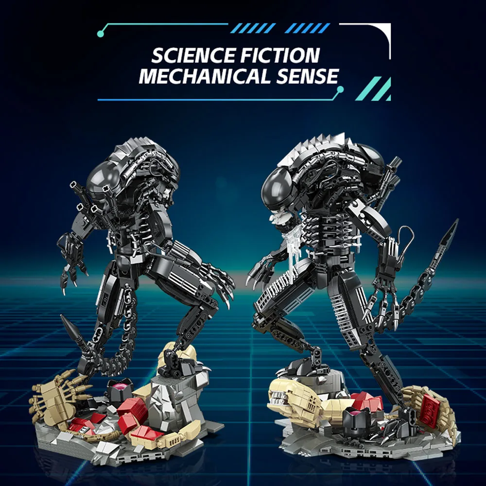 creative expert Battle robot Alien moc Building Block Xenomorph model toy Star Beast birthday New Year gifts Christmas 882pcs creative expert Battle robot Alien moc Building Block Xenomorph model toy Star Beast birthday New Year gifts Christmas 882pcs