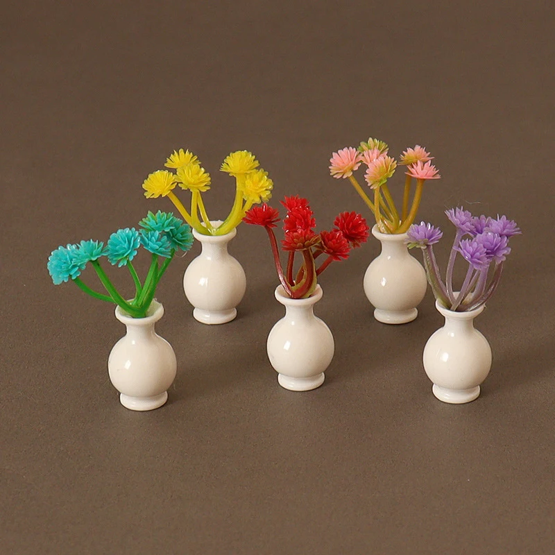 Масштаб 1/12, миниатюрная ваза для кукольного домика, имитация цветочного горшка, модель для кукольного домика, аксессуары для украшения дома
Масштаб 1/12, миниатюрная ваза для кукольного домика, имитация цветочного горшка, модель для кукольного домика, аксессуары для украшения дома