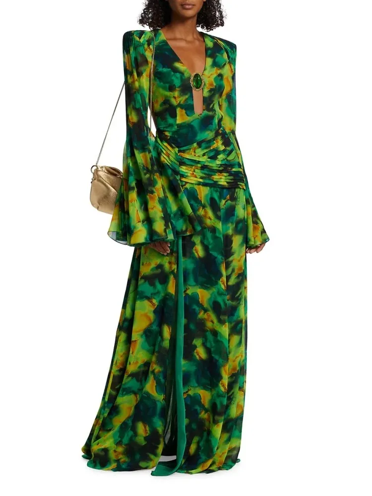Forest Printed Long Sleeve Maxi Dress Sexy V Neck Hollow Out Backless Print Split Long Dresses Elegant Party Club Evening
Forest Printed Long Sleeve Maxi Dress Sexy V Neck Hollow Out Backless Print Split Long Dresses Elegant Party Club Evening