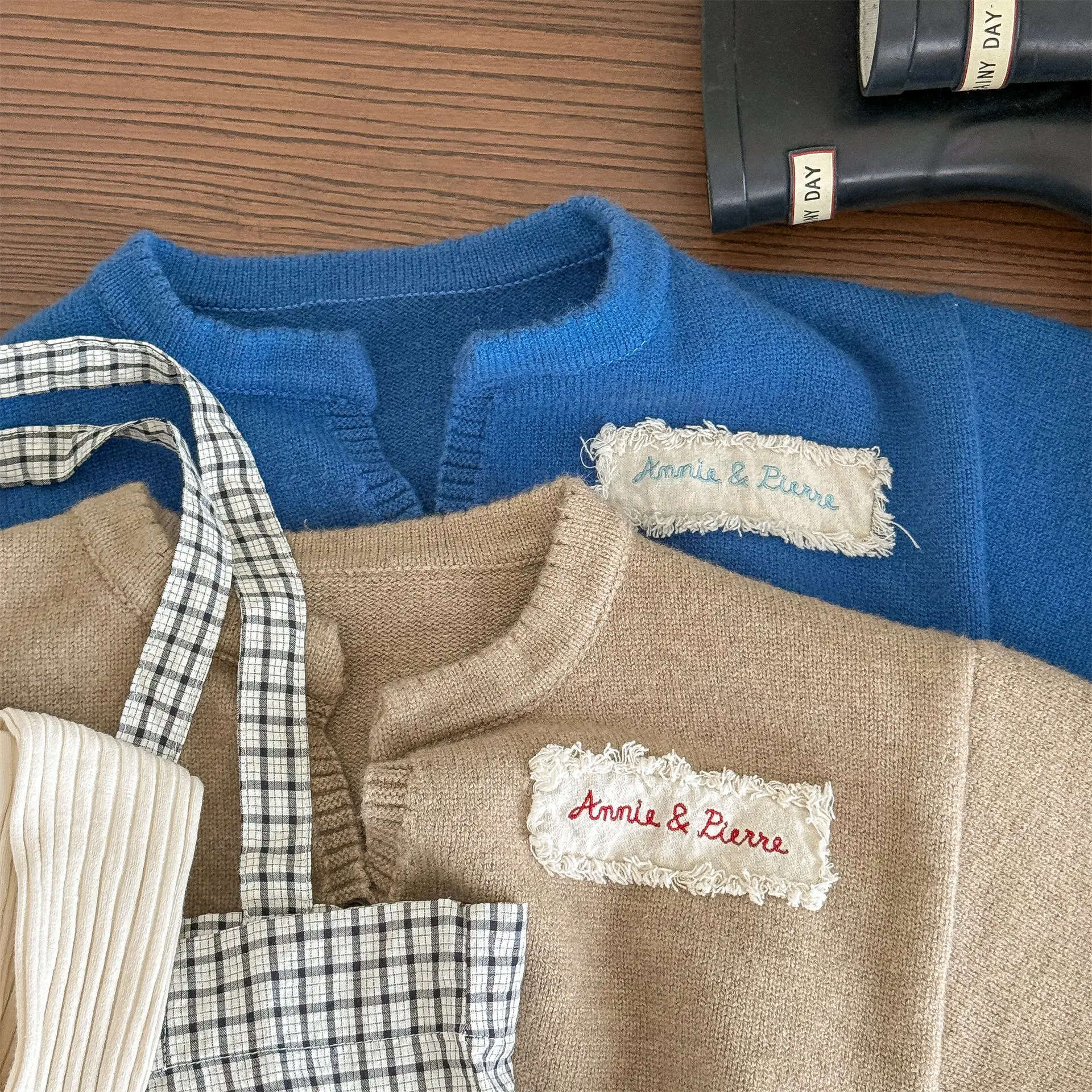 205 Autumn New Children Long Sleeve Knit Cardigan Fashion Girls Sweater Coat Kids Cotton Knitwear Jacket Baby Clothes 35