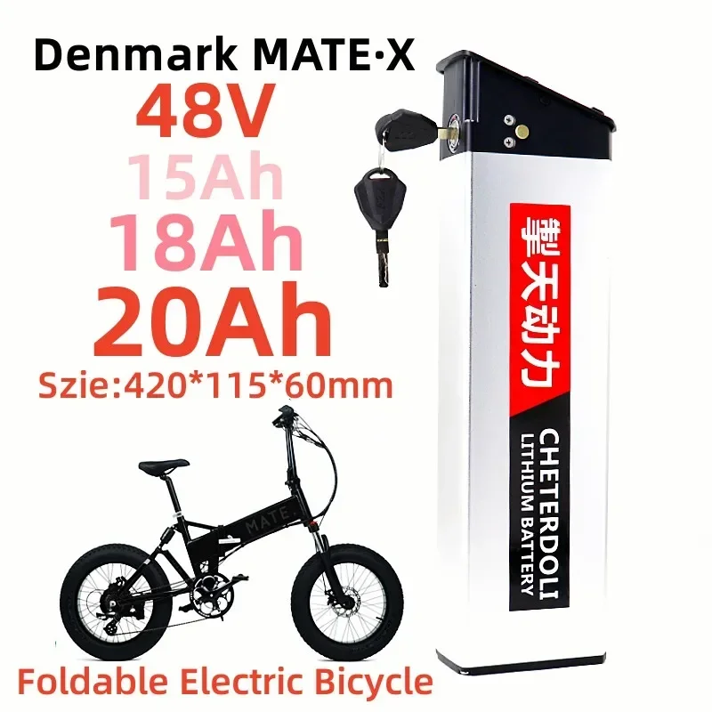 Denmark MATE.X Foldable Electric Bicycle Upgrade Replacement Battery 52V 20Ah 48V 20Ah 48V 18Ah 15Ah With 2A Fast Charger
Denmark MATE.X Foldable Electric Bicycle Upgrade Replacement Battery 52V 20Ah 48V 20Ah 48V 18Ah 15Ah With 2A Fast Charger