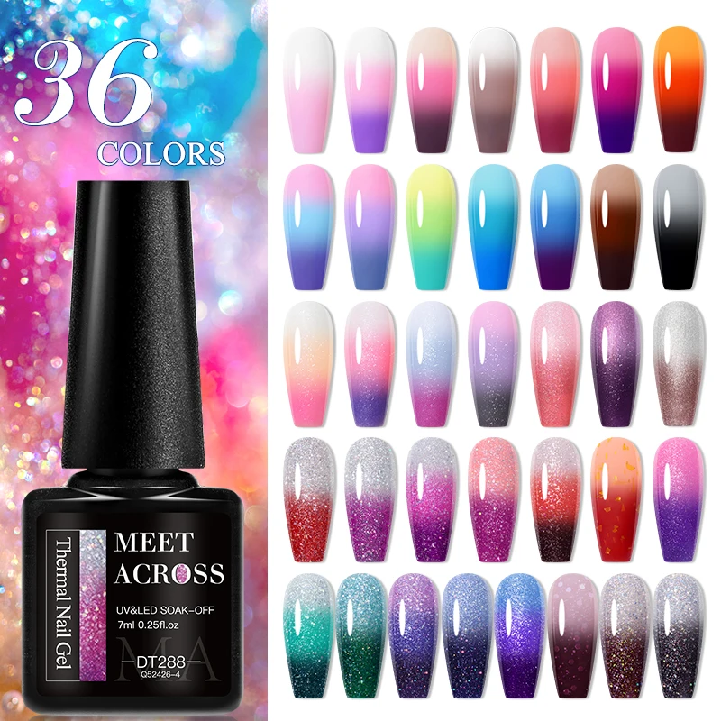 MEET ACROSS 7 ML Thermal Gel Nail Polish Nail Art 3 Layers Temperature Color Changing Gel Varnish Semi Permanent Nails UV Gel
MEET ACROSS 7 ML Thermal Gel Nail Polish Nail Art 3 Layers Temperature Color Changing Gel Varnish Semi Permanent Nails UV Gel