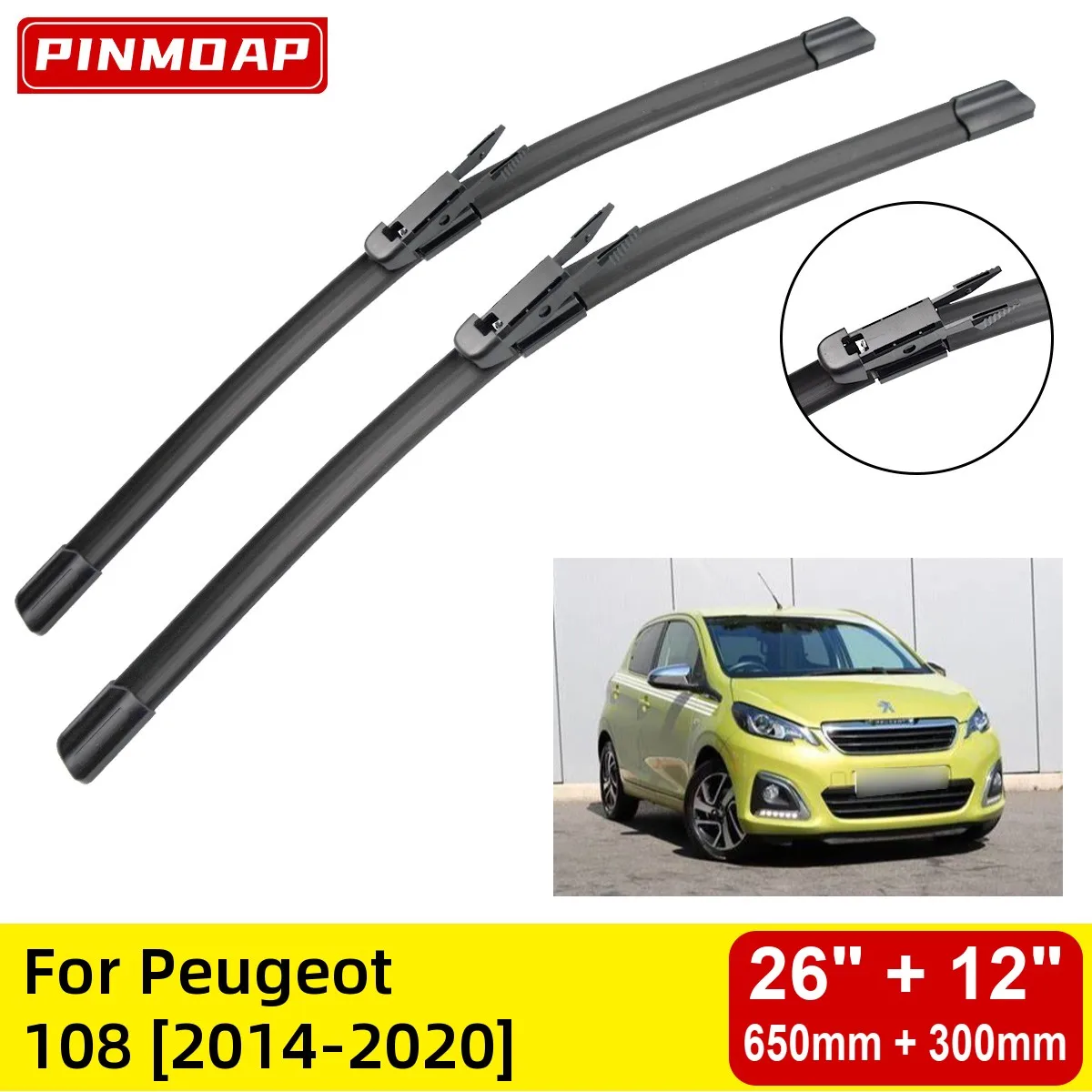 Передние щетки стеклоочистителя для Peugeot 108 2014-2020, лобовое стекло 26 дюймов + 12 дюймов 2014 2015 2016 2017 2018 2019 2020
Передние щетки стеклоочистителя для Peugeot 108 2014-2020, лобовое стекло 26 дюймов + 12 дюймов 2014 2015 2016 2017 2018 2019 2020