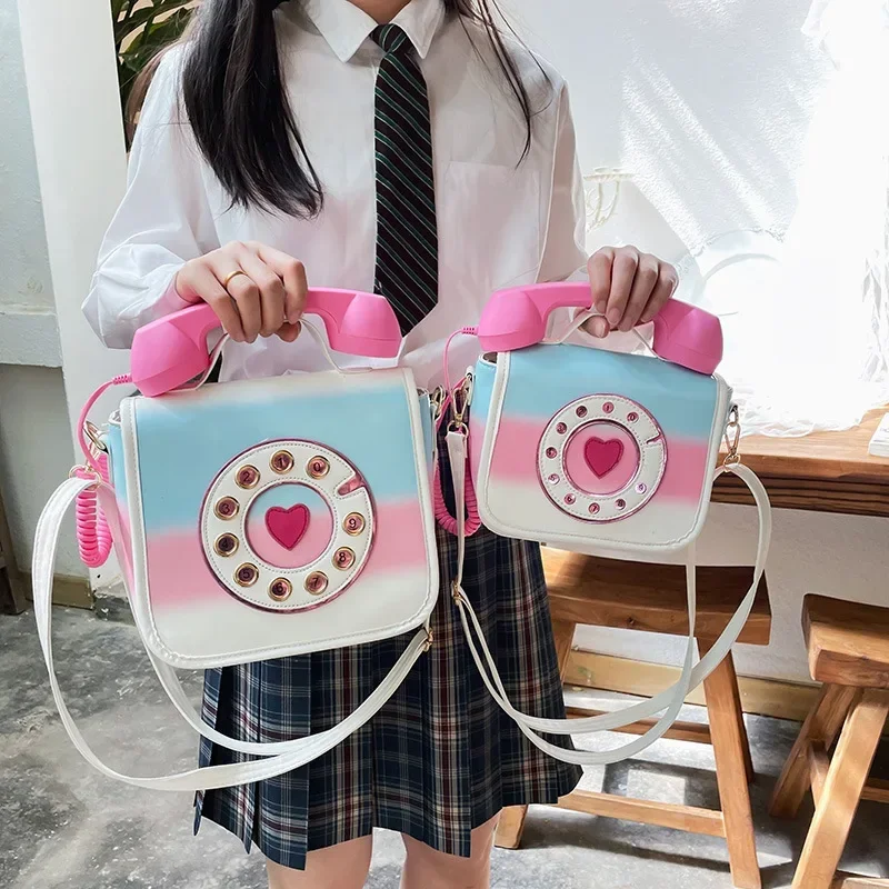 Women Telephone Shaped Crossbody Shoulder Bag Female Casual Handbag Stylish PU Leather Shopping Street School Satchel Tote Purse
Women Telephone Shaped Crossbody Shoulder Bag Female Casual Handbag Stylish PU Leather Shopping Street School Satchel Tote Purse