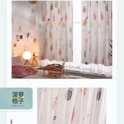 

4333-QB- Tulip Sheer Curtains Voile Tulle For Kitchen Living Room Bedroom Window Treatment Screening Drapes Home Decoration