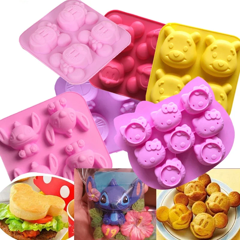 Disney Stitch Silicone Mold for Baking Mickey Mouse Chocolate Soap Mould Cake DIY Decorating Tools Cupcake Topper Gift Making
Disney Stitch Silicone Mold for Baking Mickey Mouse Chocolate Soap Mould Cake DIY Decorating Tools Cupcake Topper Gift Making