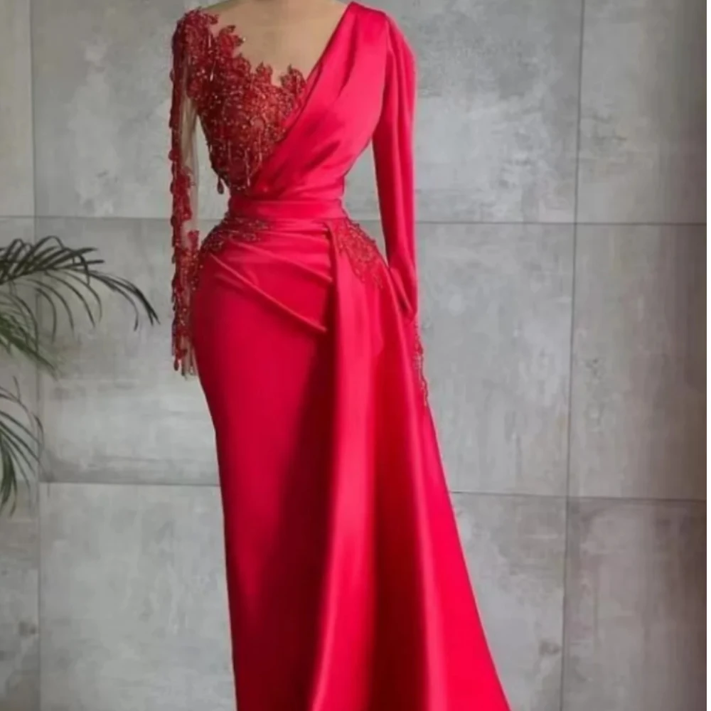 5Florine V-neck Embroidery Red Court tarin Full Long Sleeve Formal Evening Two-piece Suit Party Lady Gown Women Prom Dress
5Florine V-neck Embroidery Red Court tarin Full Long Sleeve Formal Evening Two-piece Suit Party Lady Gown Women Prom Dress