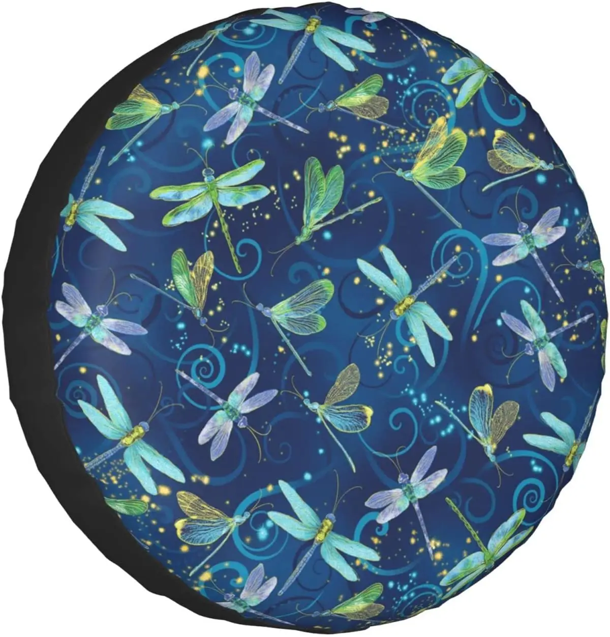 

Blue Dragonfly Printed Spare Tire Cover Waterproof Tire Wheel Protector for Car Truck SUV Camper Trailer Rv 14"-17"
