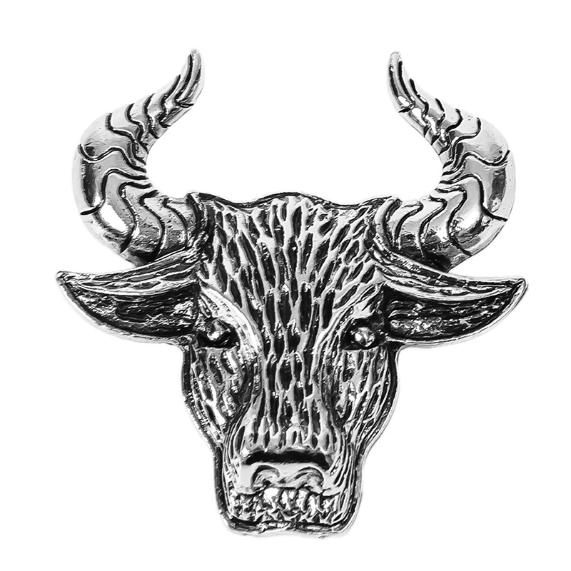Vintage Bull Head Brooches for Women and Men Chinese Ziodiac Cattle Brooch Pin Cow Jewelry Silver Color
Vintage Bull Head Brooches for Women and Men Chinese Ziodiac Cattle Brooch Pin Cow Jewelry Silver Color