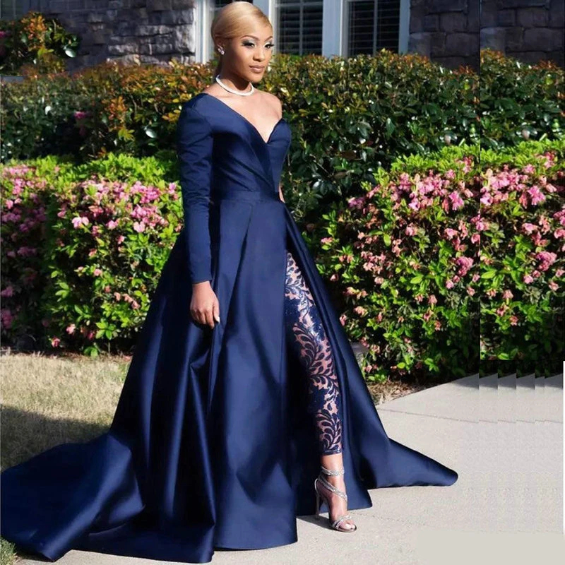 Happy Custom Simple Dark Blue Sweetheart One-Shoulder Satin Evening Dress For Women Long sleeves A-LINE Formal Prom Dress
Happy Custom Simple Dark Blue Sweetheart One-Shoulder Satin Evening Dress For Women Long sleeves A-LINE Formal Prom Dress