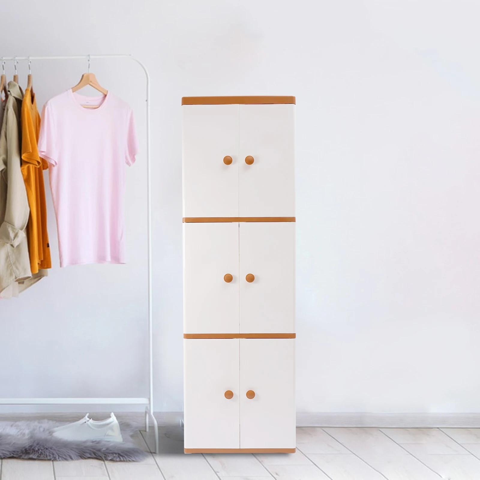 Kitchen Pantry Cupboard Organizer Plastic Storage Dresser Clothes Cabinet 6 Door
Kitchen Pantry Cupboard Organizer Plastic Storage Dresser Clothes Cabinet 6 Door