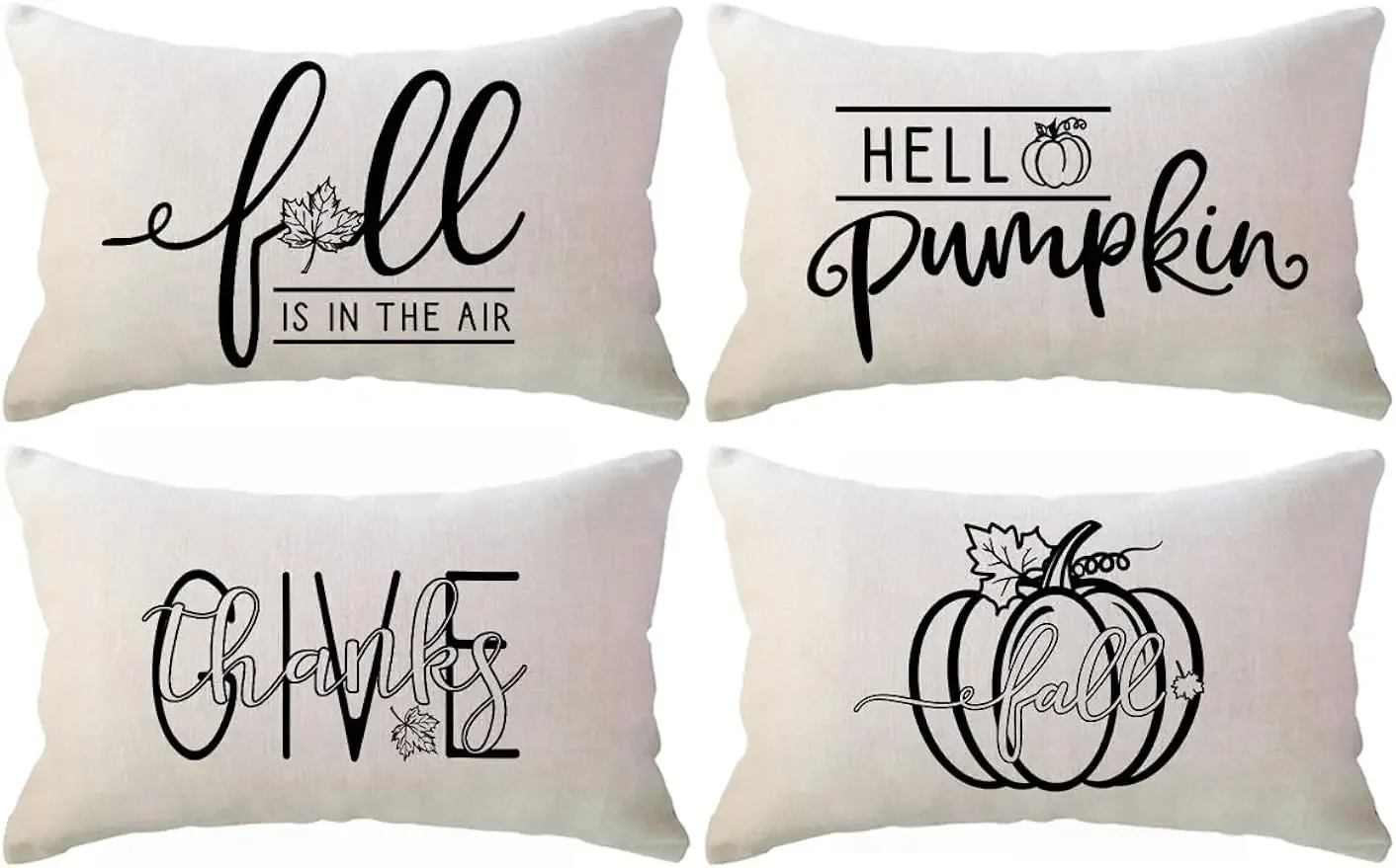 

Thanksgiving waist pillowcase 30X50cm Farmhouse hello autumn cushion cover autumn decorative sofa