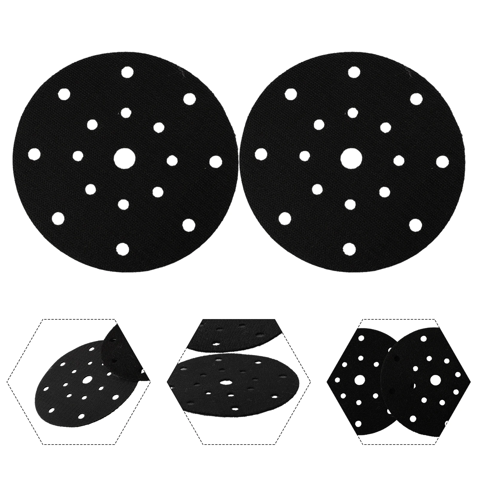 2pcs Backing Pads Sanding 150mm Spare Parts 17 Holes 6 Inch Dia Accessories Back-up Black Hook&Loop Power Tools
2pcs Backing Pads Sanding 150mm Spare Parts 17 Holes 6 Inch Dia Accessories Back-up Black Hook&Loop Power Tools